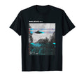 Believe Ufo Vaporwave Synthwave T-Shirt - Minimalist Print Men Women - T-Shirt, Sweatshirt, Hoodie