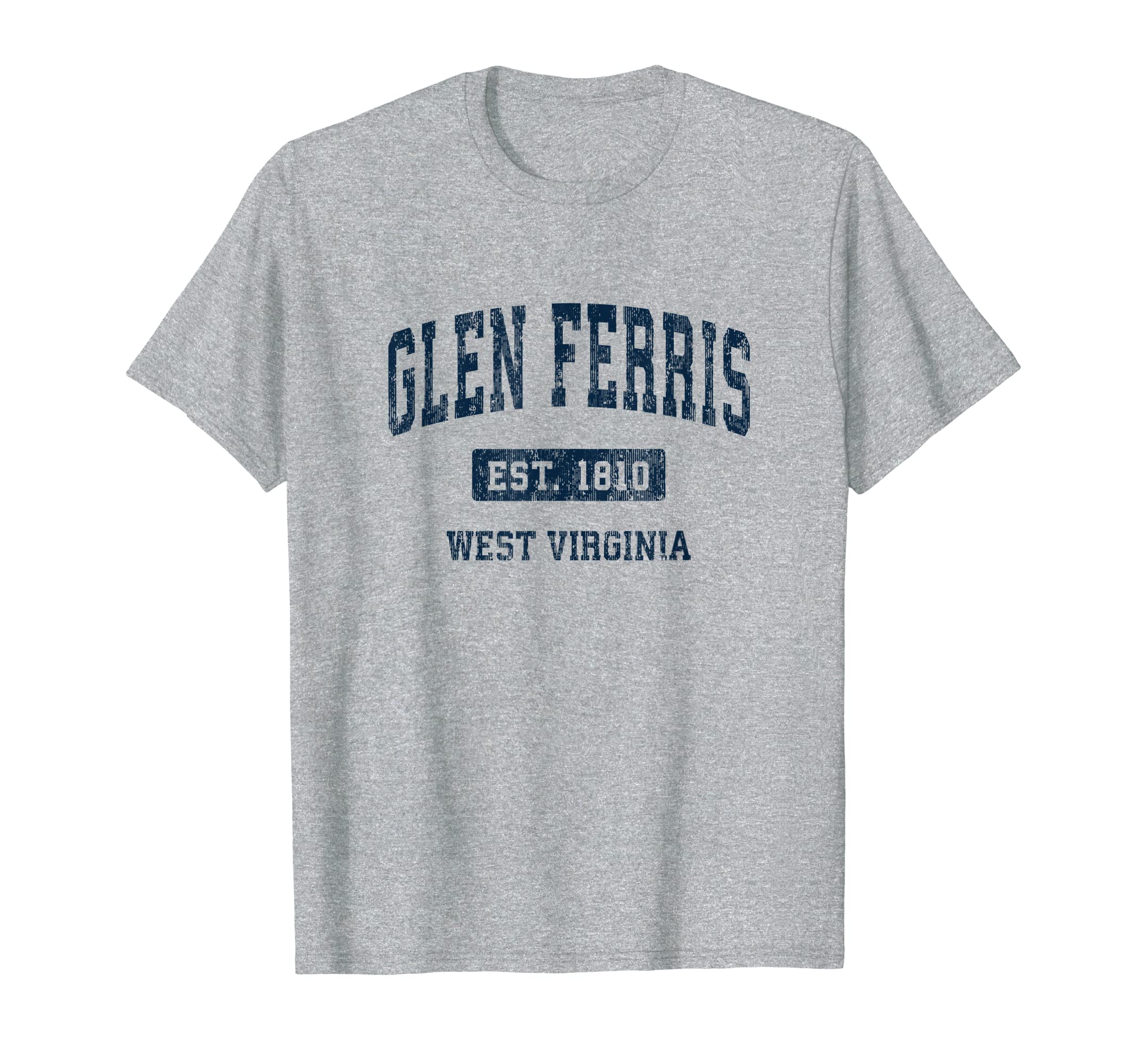 Glen Ferris West Virginia Wv Athletic T-Shirt - Novelty Apparel for Adults - T-Shirt, Sweatshirt, Hoodie