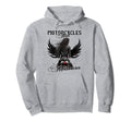 Biker Motorcycles And Mascara Hoodie - Casual Everyday Wear Unisex - T-Shirt, Sweatshirt, Hoodie