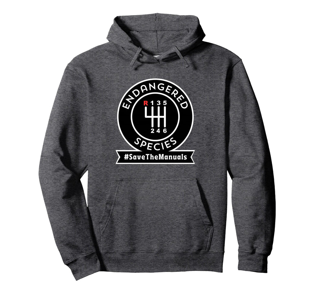 Endangered Species Save Manuals Car Hoodie - Casual Everyday Wear Unisex - T-Shirt, Sweatshirt, Hoodie