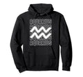 Aquarius Zodiac Sign Typography Hoodie - Novelty Apparel Men Women - T-Shirt, Sweatshirt, Hoodie