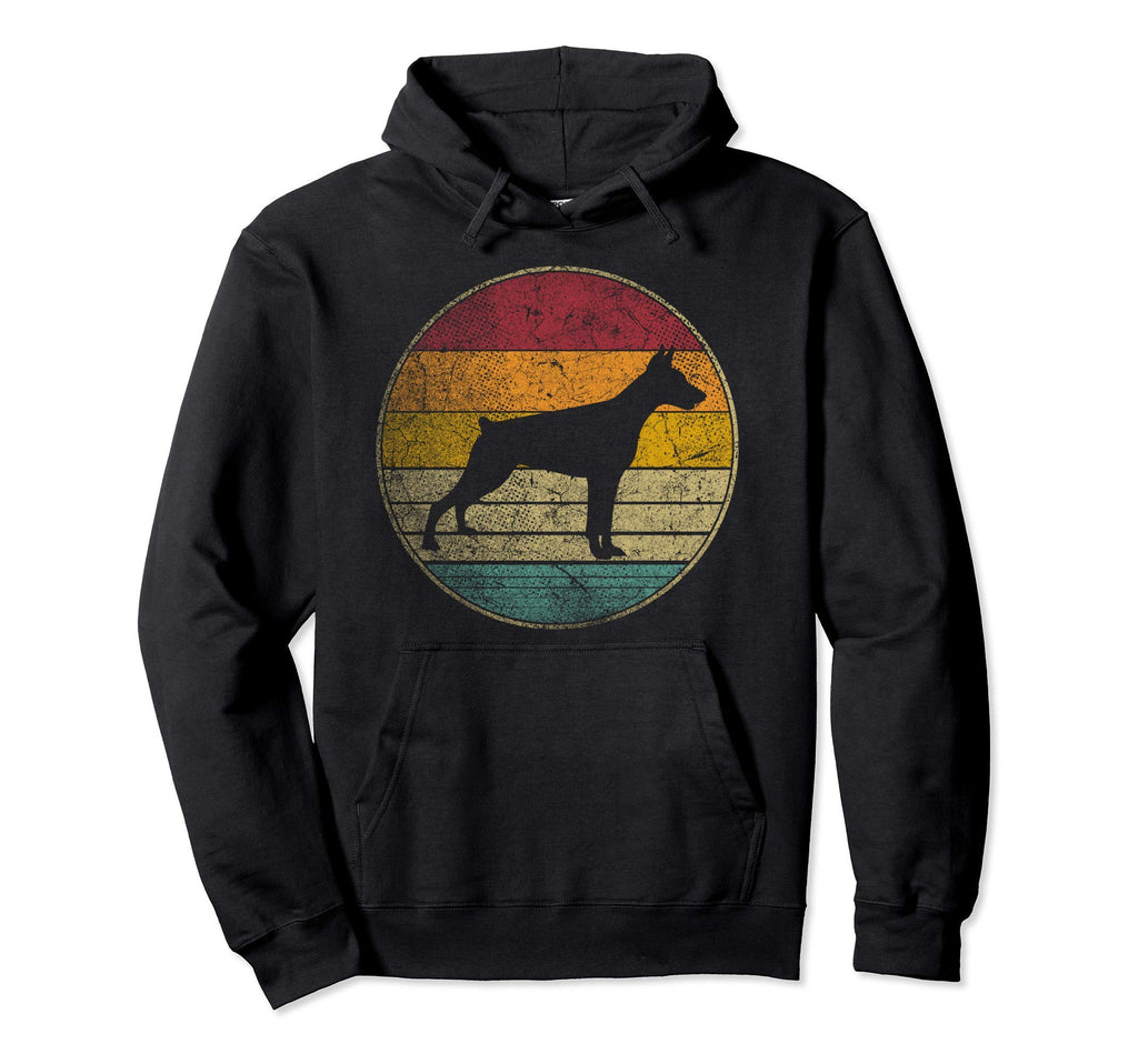 Doberman Pinscher Dog Distressed Hoodie - Custom Art Print Men Women - T-Shirt, Sweatshirt, Hoodie