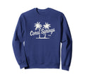 Coral Springs Florida 70S Palm Trees Sweatshirt - Unique Graphic Unisex - T-Shirt, Sweatshirt, Hoodie