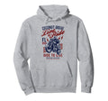Coconut Grove Florida Motorcycle Skull Hoodie - Novelty Apparel Unisex - T-Shirt, Sweatshirt, Hoodie