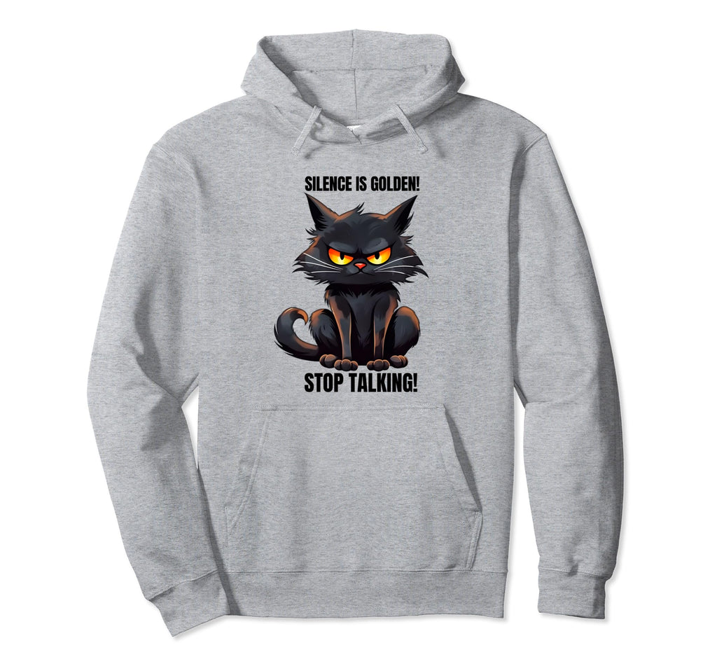 Sarcastic Black Cat Antisocial Hoodie - Custom Art Print Men Women - T-Shirt, Sweatshirt, Hoodie