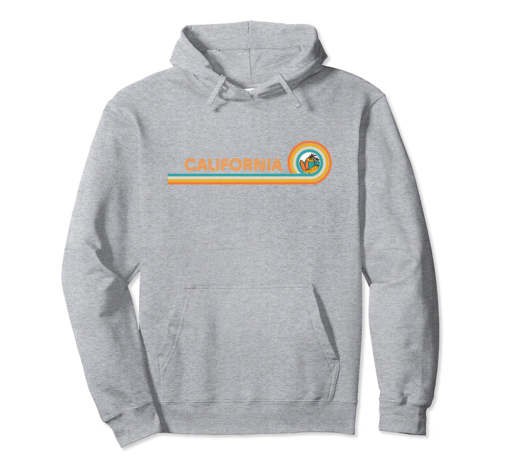 California Surf Sun Beach Palm Trees Hoodie - Trendy Graphic for Adults - T-Shirt, Sweatshirt, Hoodie