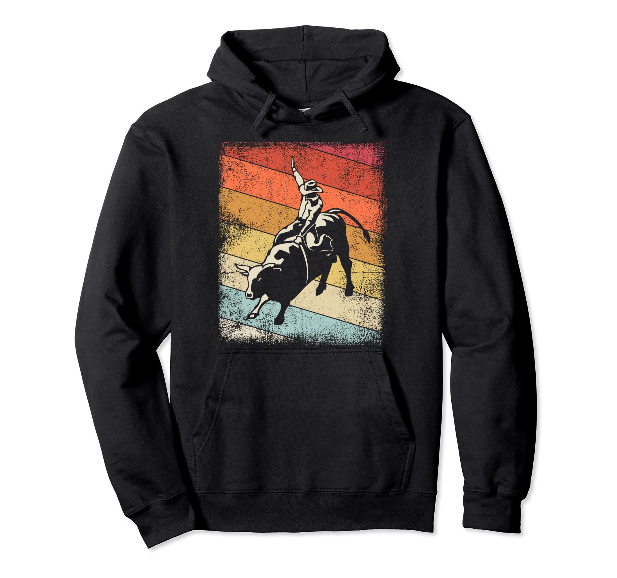 Bull Riding Cowboy Shirts Mens Western Rodeo Hoodie - Trendy Graphic Unisex - T-Shirt, Sweatshirt, Hoodie