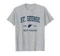 St George West Virginia Wv Athletic T-Shirt - Casual Everyday Wear Unisex - T-Shirt, Sweatshirt, Hoodie