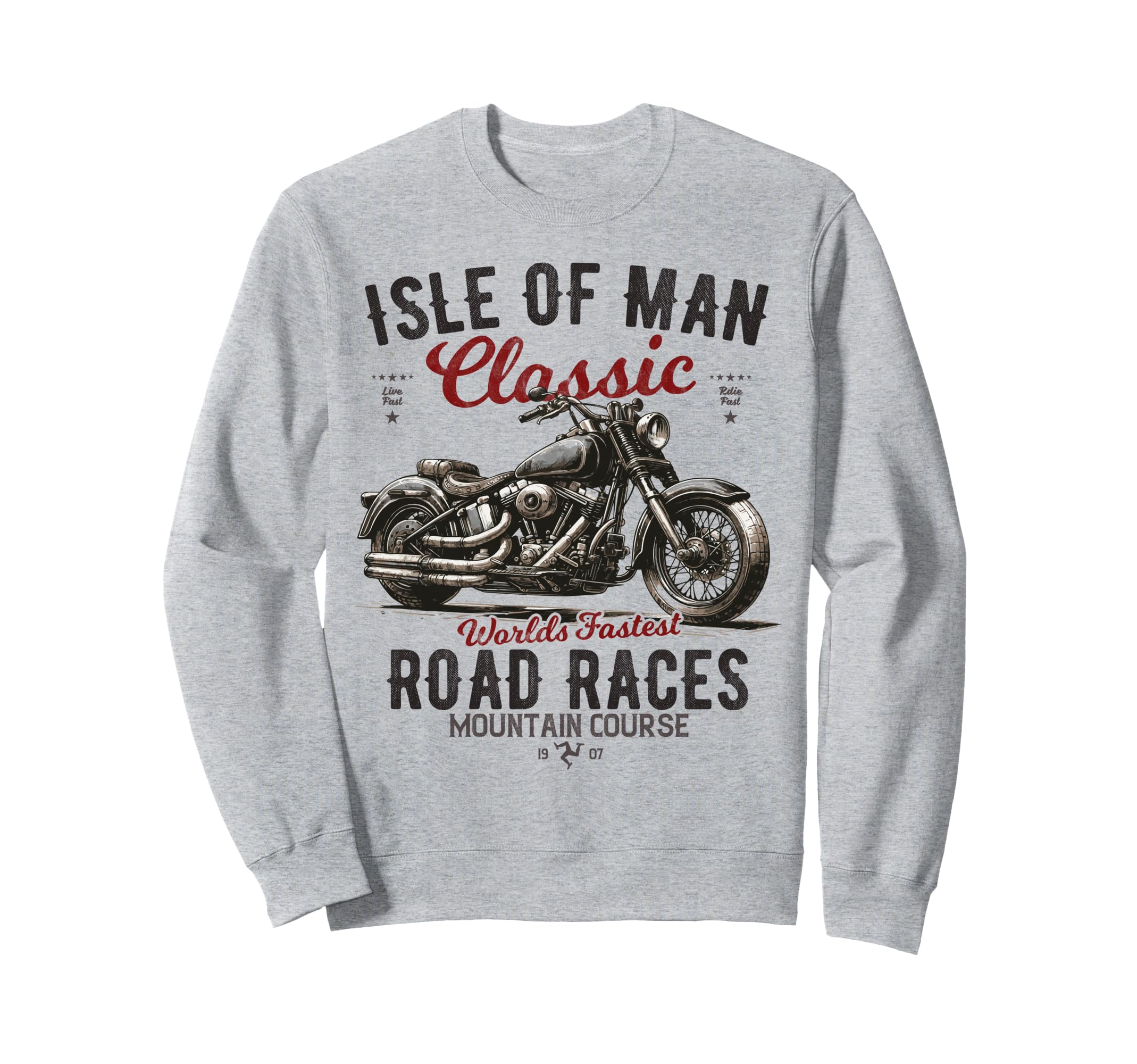 Isle Motorcycle Races Motorbike Sweatshirt - Streetwear Style Men Women - T-Shirt, Sweatshirt, Hoodie