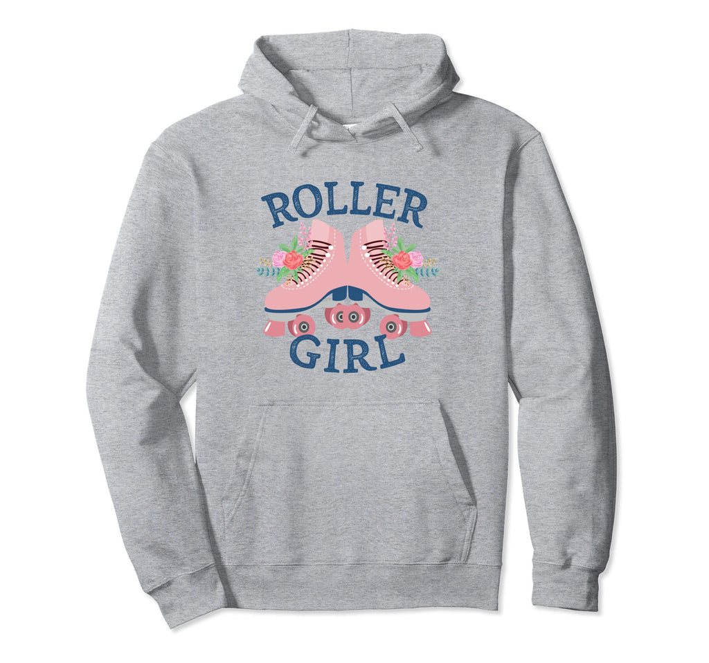 Roller Skating Flowers Roller Hoodie - Unique Graphic Unisex - T-Shirt, Sweatshirt, Hoodie