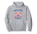 Roller Skating Flowers Roller Hoodie - Unique Graphic Unisex - T-Shirt, Sweatshirt, Hoodie
