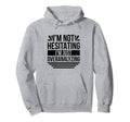 Overthinking Overthinker Funny Sarcasm Hoodie - Custom Art Print Men Women - T-Shirt, Sweatshirt, Hoodie