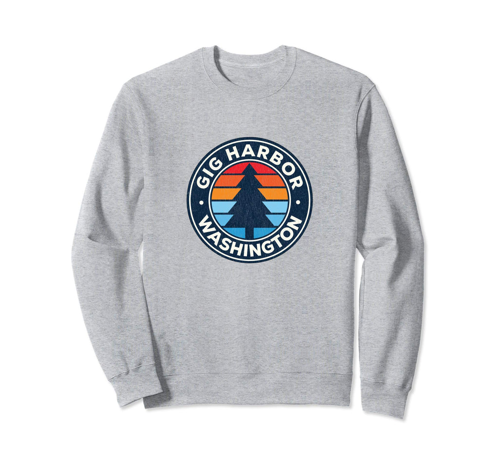 Gig Harbor Washington Wa 70S Sweatshirt - Custom Art Print Men Women - T-Shirt, Sweatshirt, Hoodie