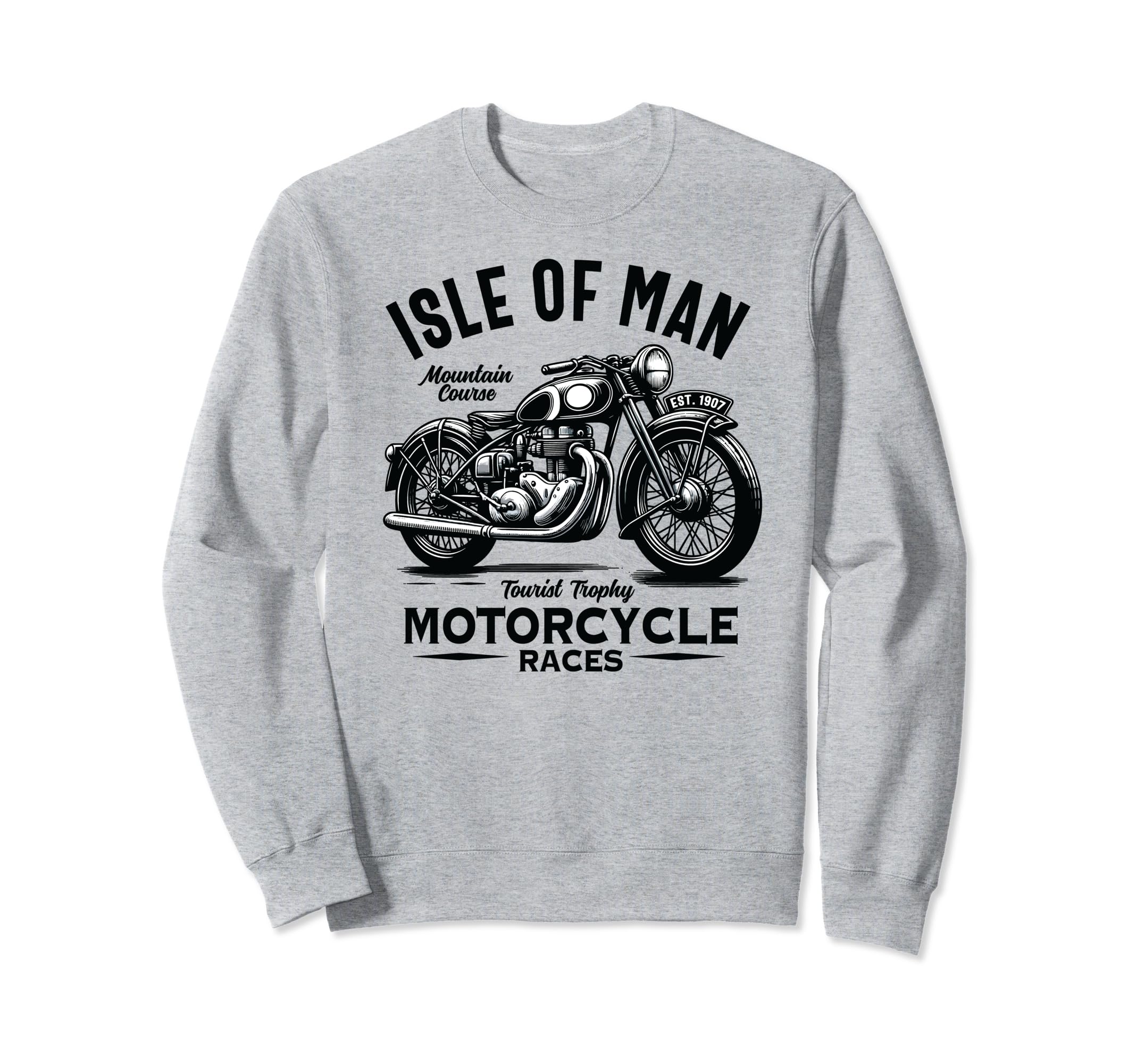 Isle Tt Races Motorcycle Sweatshirt - Aesthetic Graphic for Adults - T-Shirt, Sweatshirt, Hoodie