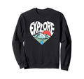 Explore Outdoor Nature Lover Heart Sweatshirt - Custom Art Print Men Women - T-Shirt, Sweatshirt, Hoodie