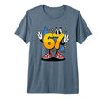 90S Cartoon Mascot Number 67 Nostalgia T-Shirt - Novelty Apparel Unisex - T-Shirt, Sweatshirt, Hoodie