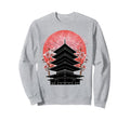 Japanese Pagoda Lantern Sweatshirt - Fun Novelty Design Men Women - T-Shirt, Sweatshirt, Hoodie