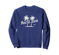 Port St Lucie Florida 70S Palm Trees Sweatshirt - Trendy Graphic for Adults - T-Shirt, Sweatshirt, Hoodie