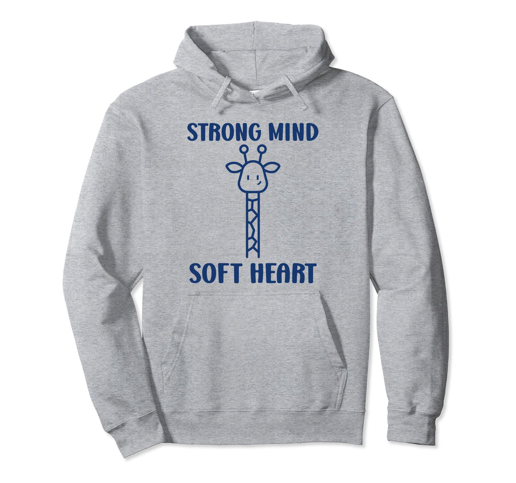 Animal Strong Mind Soft Heart Mental Hoodie - Unique Graphic for Adults - T-Shirt, Sweatshirt, Hoodie