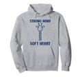 Animal Strong Mind Soft Heart Mental Hoodie - Unique Graphic for Adults - T-Shirt, Sweatshirt, Hoodie