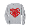 Big Love Mom Red Heart Shape Motherhood Sweatshirt - Trendy Graphic Unisex - T-Shirt, Sweatshirt, Hoodie
