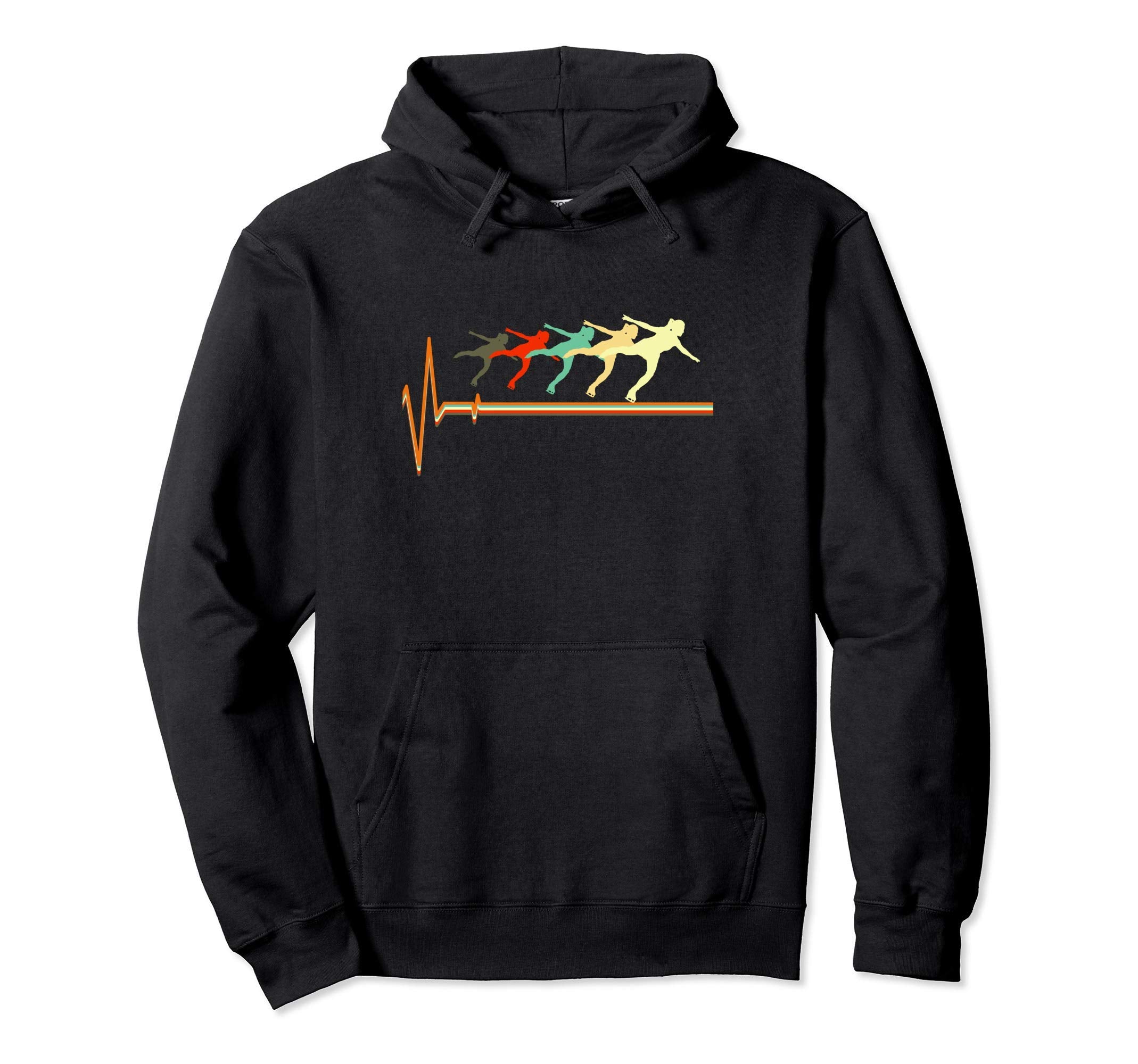 Skating Skating Heartbeat Hoodie - Casual Everyday Wear for Adults - T-Shirt, Sweatshirt, Hoodie