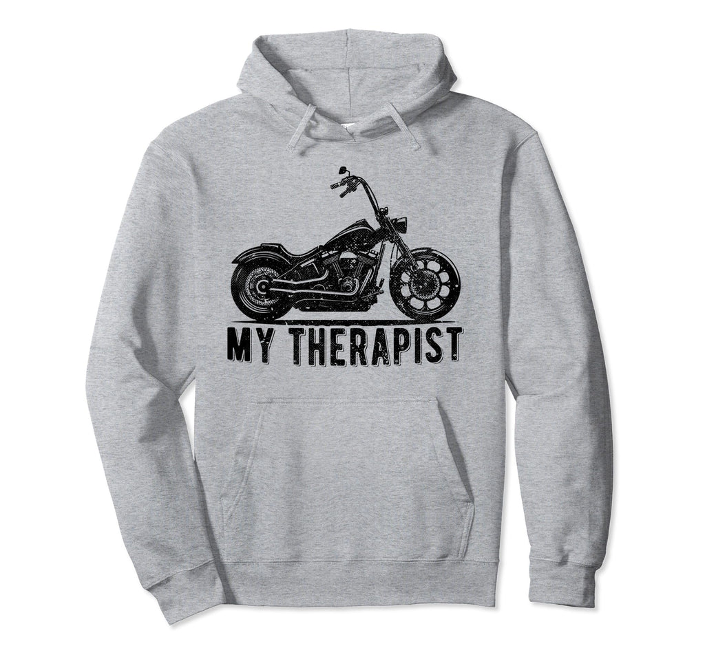 My Therapist Motorcycle Bike Hoodie - Casual Everyday Wear for Adults - T-Shirt, Sweatshirt, Hoodie