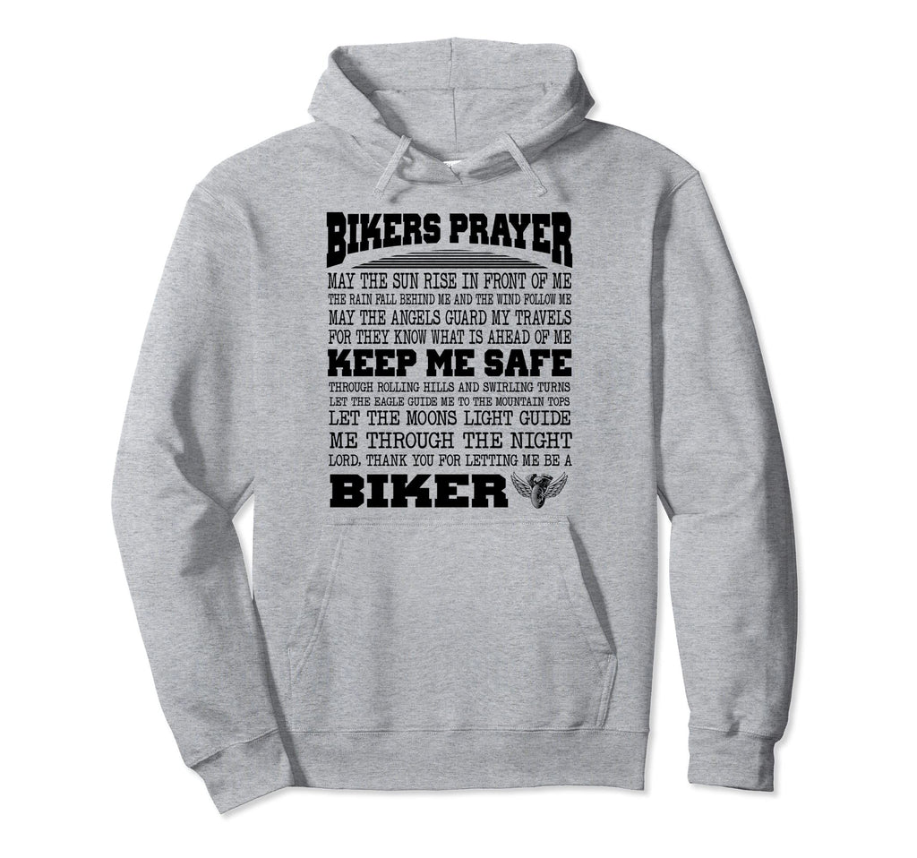 Bikers Prayer Motorcycle Biker Biking Hoodie - Custom Art Print for Adults - T-Shirt, Sweatshirt, Hoodie