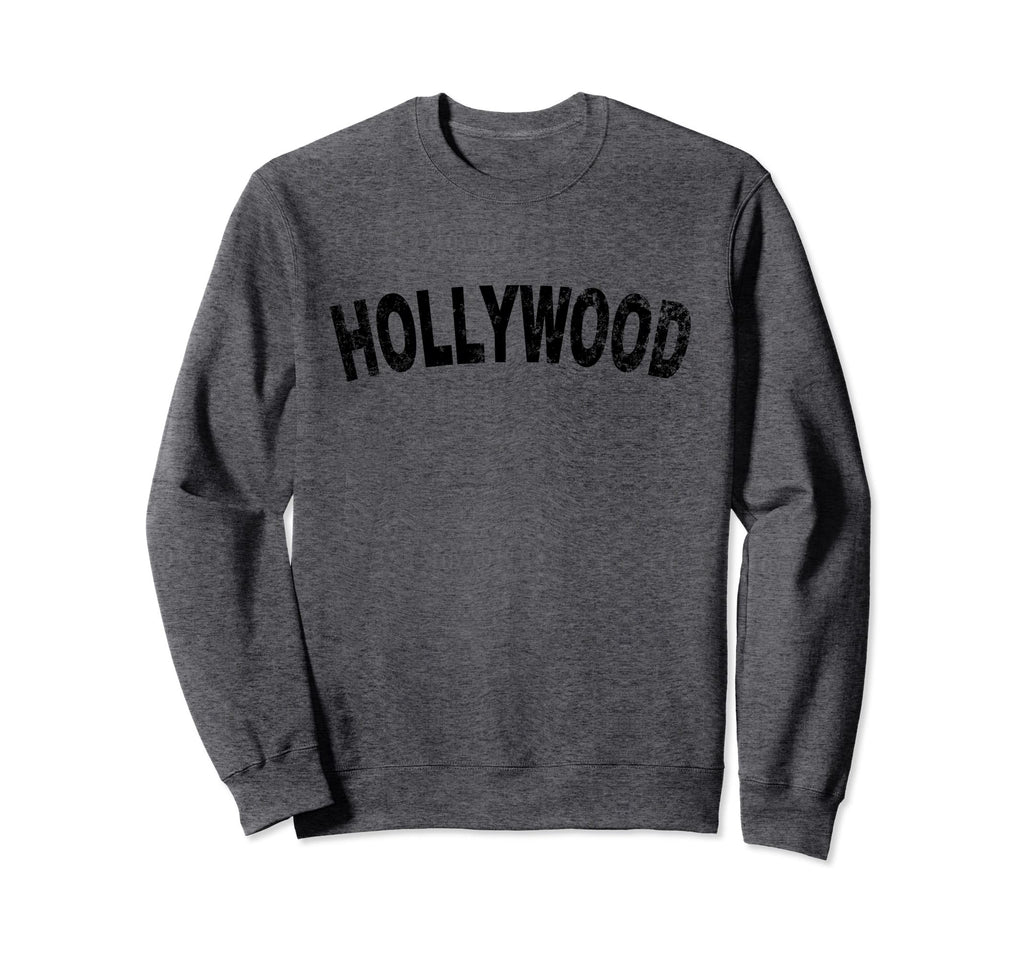 Hollywood Black Text Sweatshirt - Novelty Apparel for Adults - T-Shirt, Sweatshirt, Hoodie
