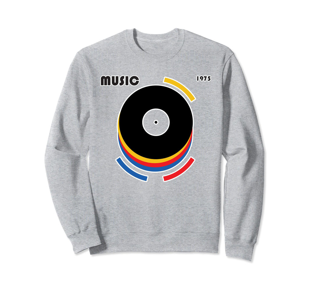 Vinyl Record Player Sweatshirt - Graphic Print Unisex - T-Shirt, Sweatshirt, Hoodie