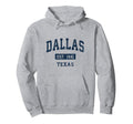 Dallas Texas Tx Sports Established Navy Hoodie - Unique Graphic for Adults - T-Shirt, Sweatshirt, Hoodie