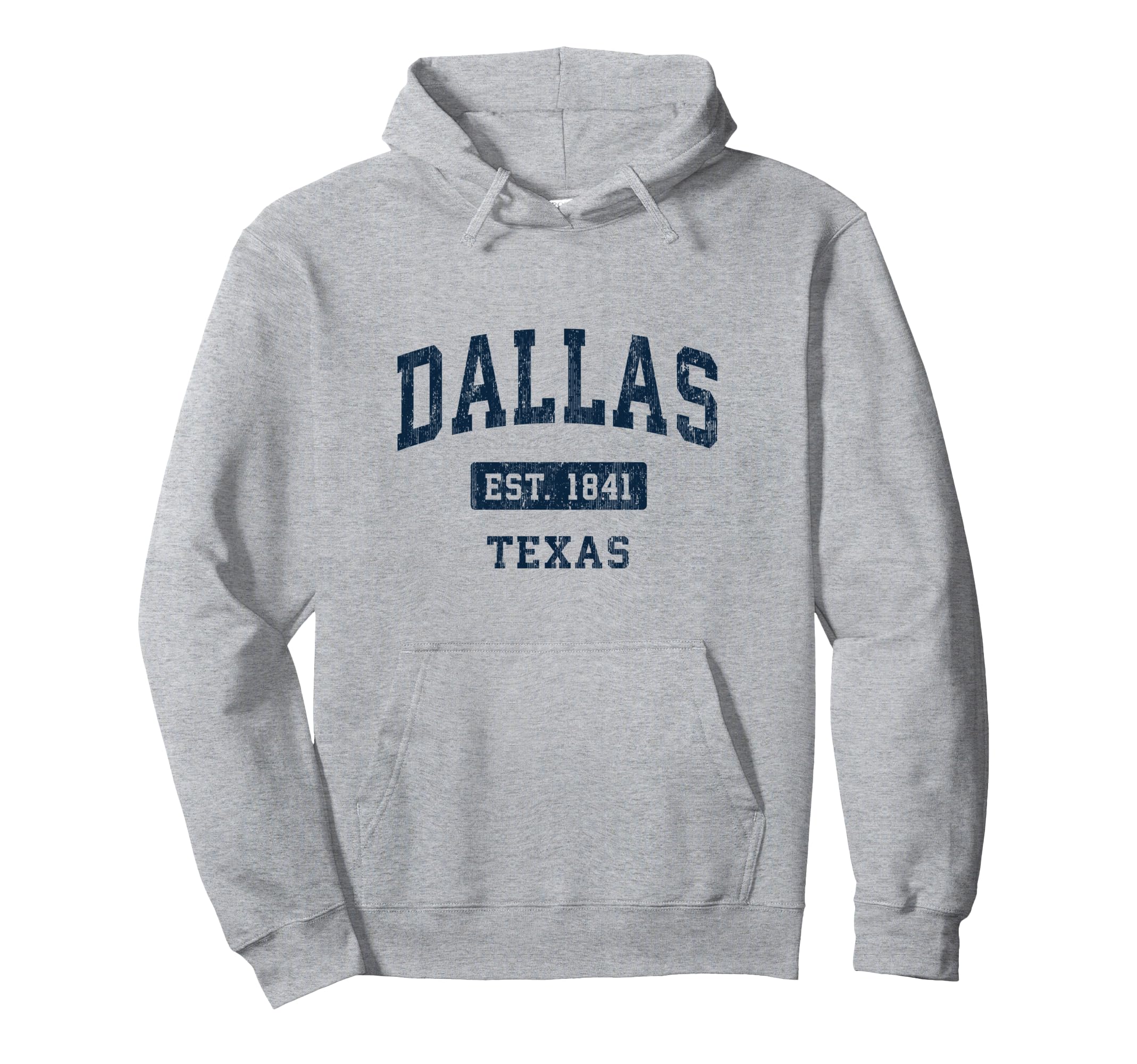 Dallas Texas Tx Sports Established Navy Hoodie - Unique Graphic for Adults - T-Shirt, Sweatshirt, Hoodie