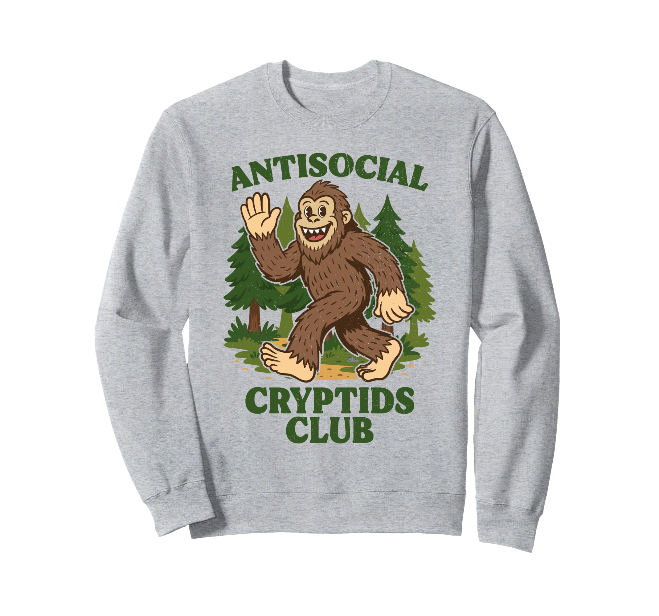 Antisocial Cryptids Club Sweatshirt - Fun Novelty Design for Adults - T-Shirt, Sweatshirt, Hoodie