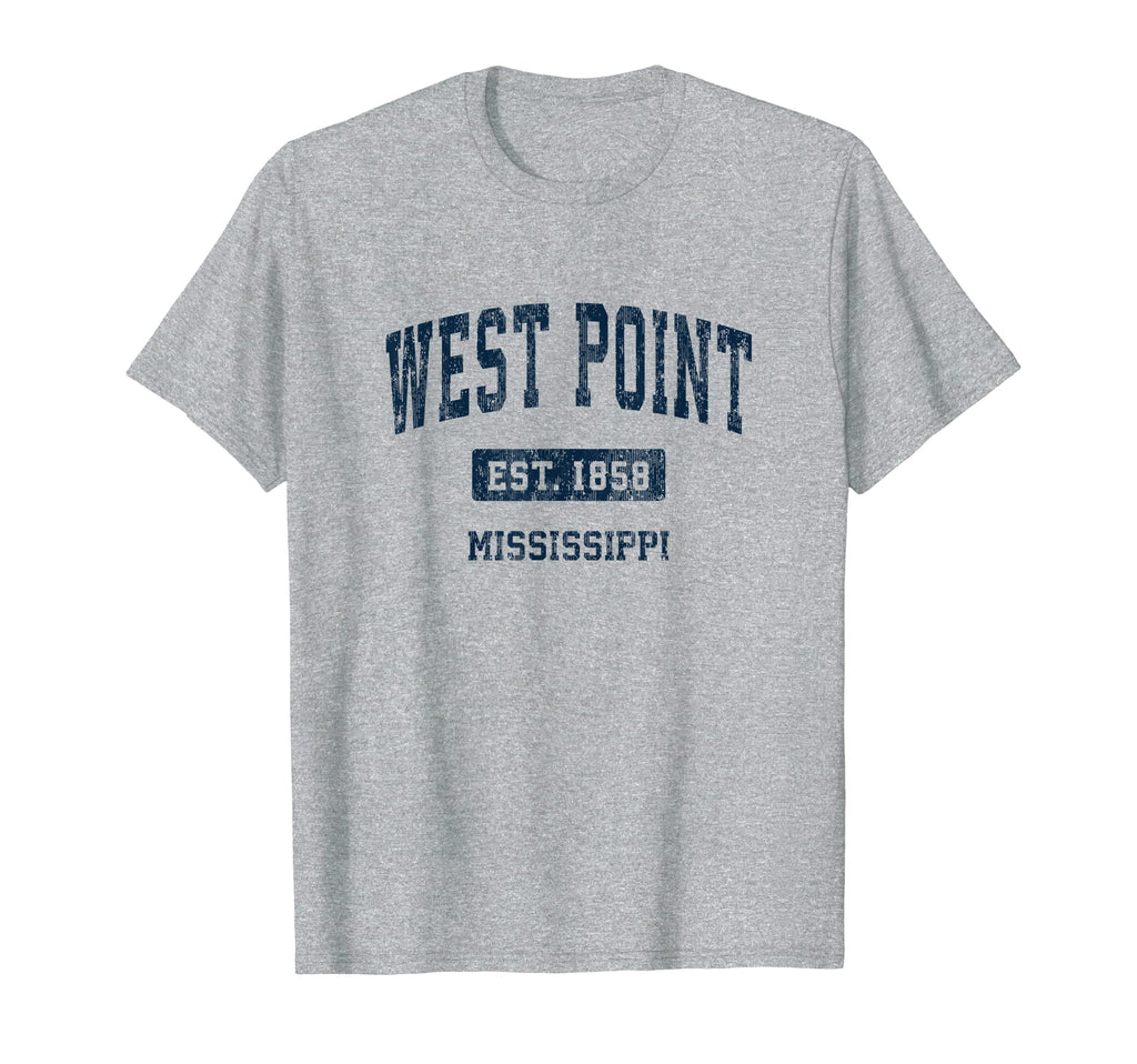 West Point Mississippi Ms Athletic T-Shirt - Aesthetic Graphic for Adults - T-Shirt, Sweatshirt, Hoodie