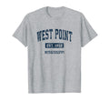West Point Mississippi Ms Athletic T-Shirt - Aesthetic Graphic for Adults - T-Shirt, Sweatshirt, Hoodie