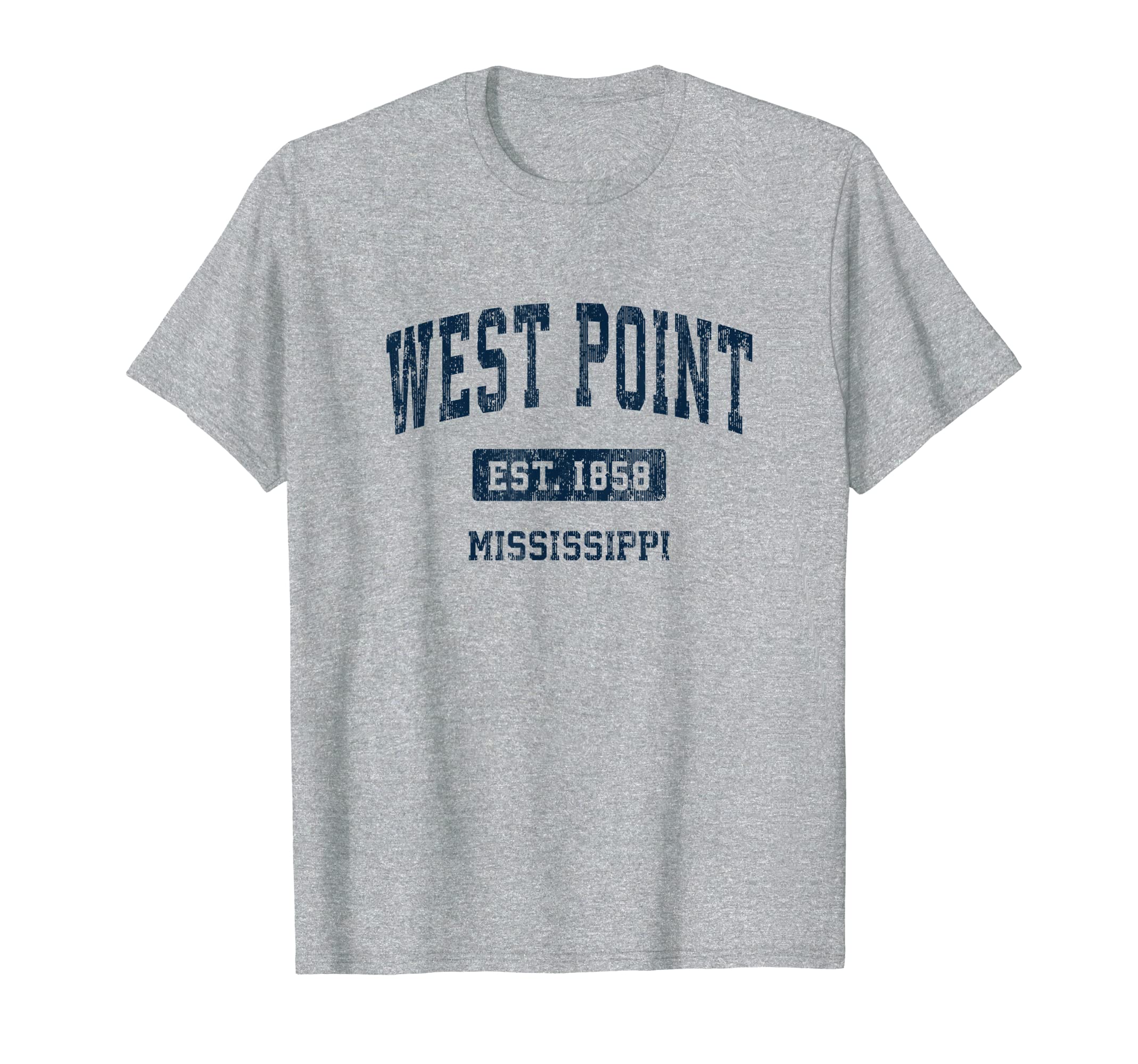 West Point Mississippi Ms Athletic T-Shirt - Aesthetic Graphic for Adults - T-Shirt, Sweatshirt, Hoodie