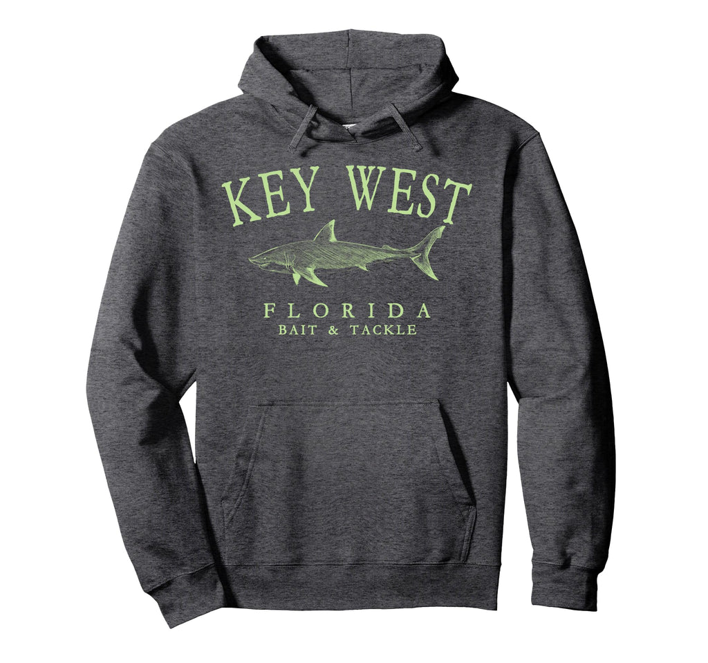 Key West Florida Shark Arched Lime Hoodie - Minimalist Print Men Women - T-Shirt, Sweatshirt, Hoodie