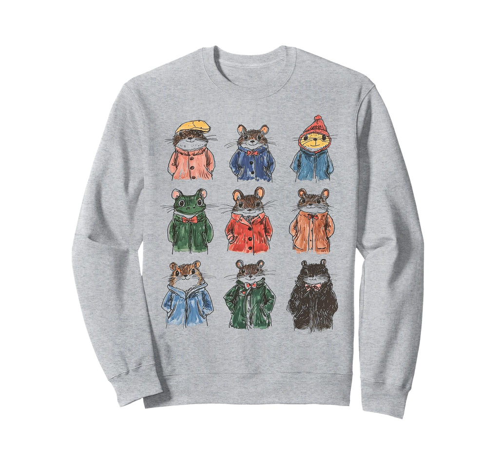 Mice Animal Hand Drawn Art Sweatshirt - Trendy Graphic Unisex - T-Shirt, Sweatshirt, Hoodie