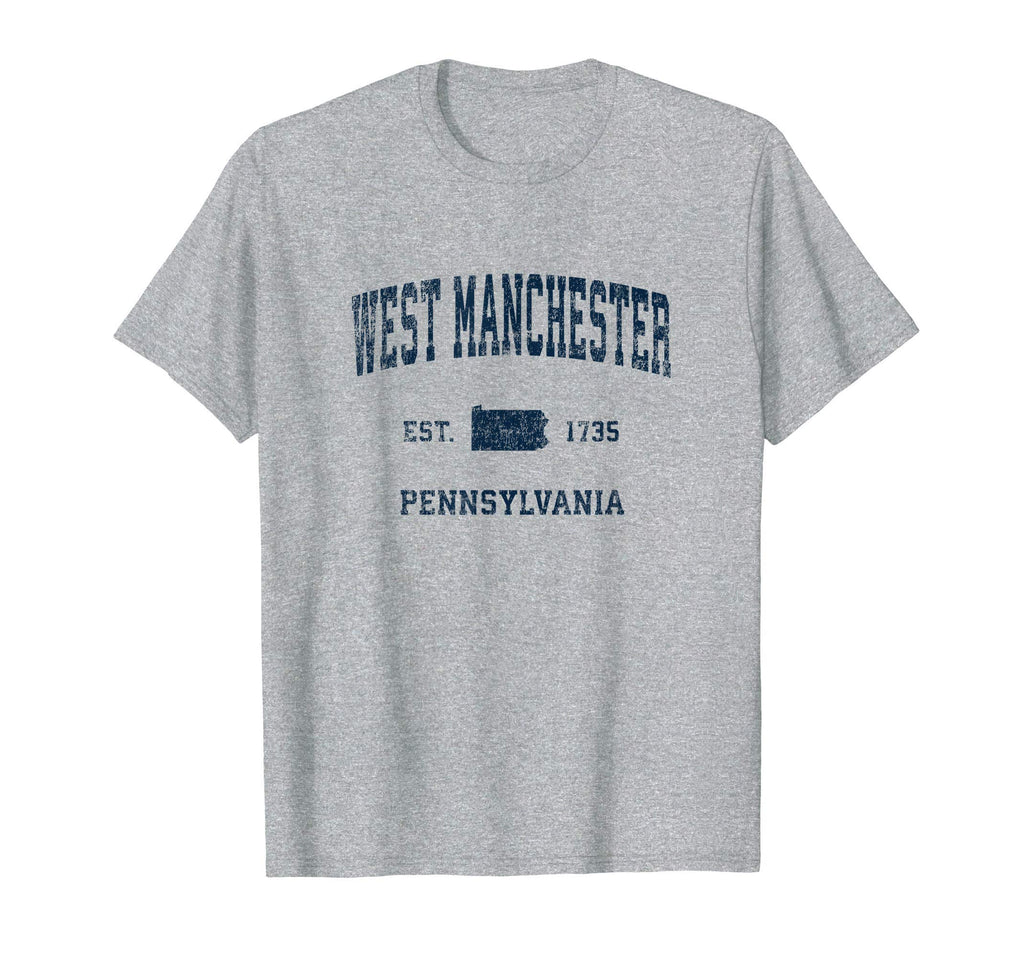 West Manchester Pennsylvania Pa Sports T-Shirt - Novelty Apparel Men Women - T-Shirt, Sweatshirt, Hoodie
