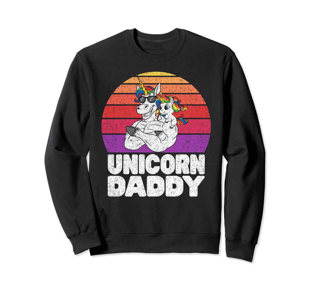 Muscle Bodybuilder Unicorn Dad Sweatshirt - Custom Art Print Unisex - T-Shirt, Sweatshirt, Hoodie