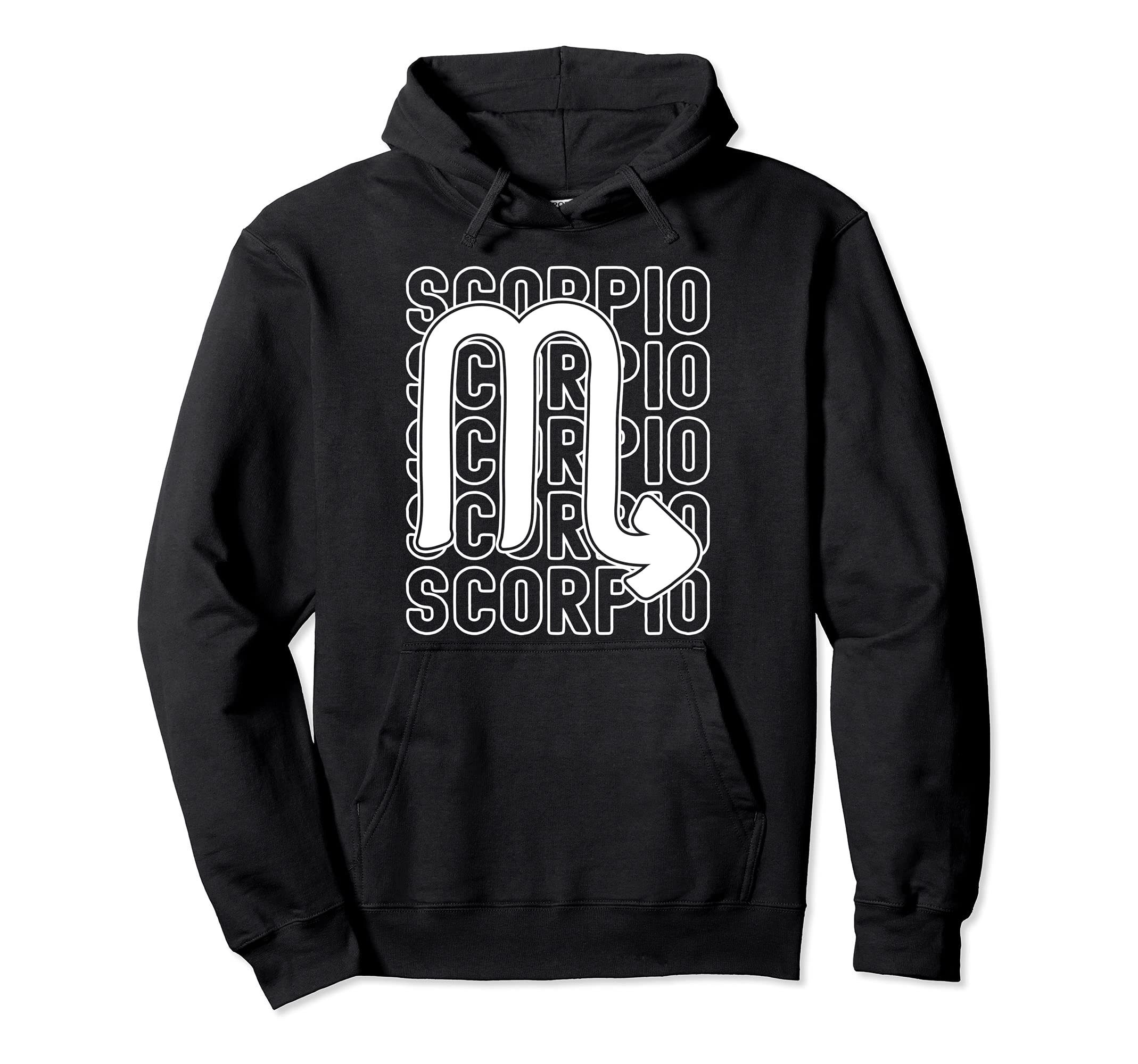 Scorpio Zodiac Sign Typography Hoodie - Custom Art Print Men Women - T-Shirt, Sweatshirt, Hoodie