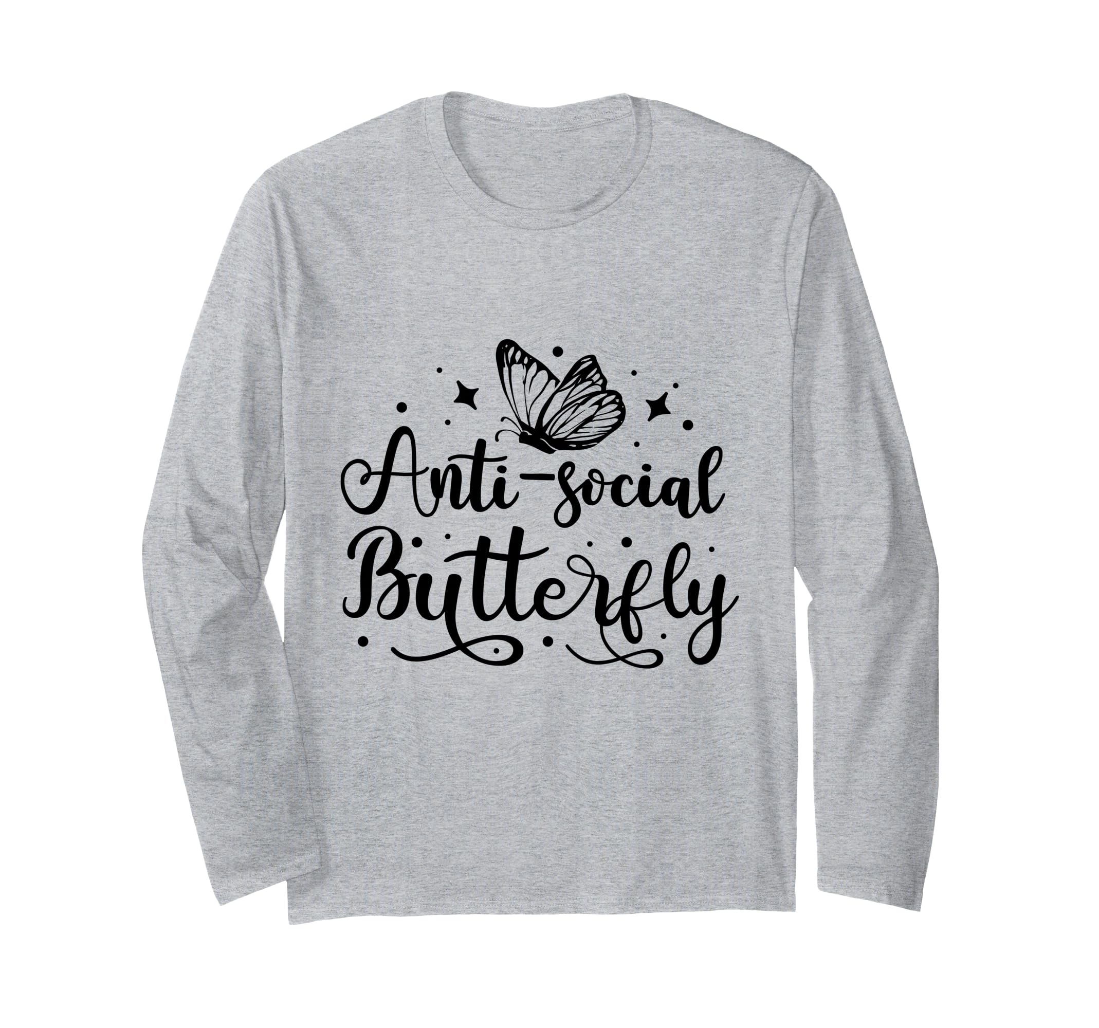 Anti Social Butterfly Magical Goth Esoteric T-Shirt - Unique Graphic Unisex - T-Shirt, Sweatshirt, Hoodie