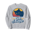 Cat Auntie Eighties Cat Sweatshirt - Casual Everyday Wear for Adults - T-Shirt, Sweatshirt, Hoodie