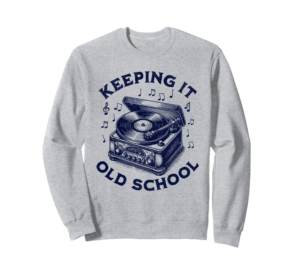 Old School Vinyl Records Player Gen Sweatshirt - Aesthetic Graphic Unisex - T-Shirt, Sweatshirt, Hoodie