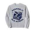 Old School Vinyl Records Player Gen Sweatshirt - Aesthetic Graphic Unisex - T-Shirt, Sweatshirt, Hoodie