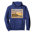 Montauk Travel Stamp Art Hoodie - Minimalist Print for Adults - T-Shirt, Sweatshirt, Hoodie