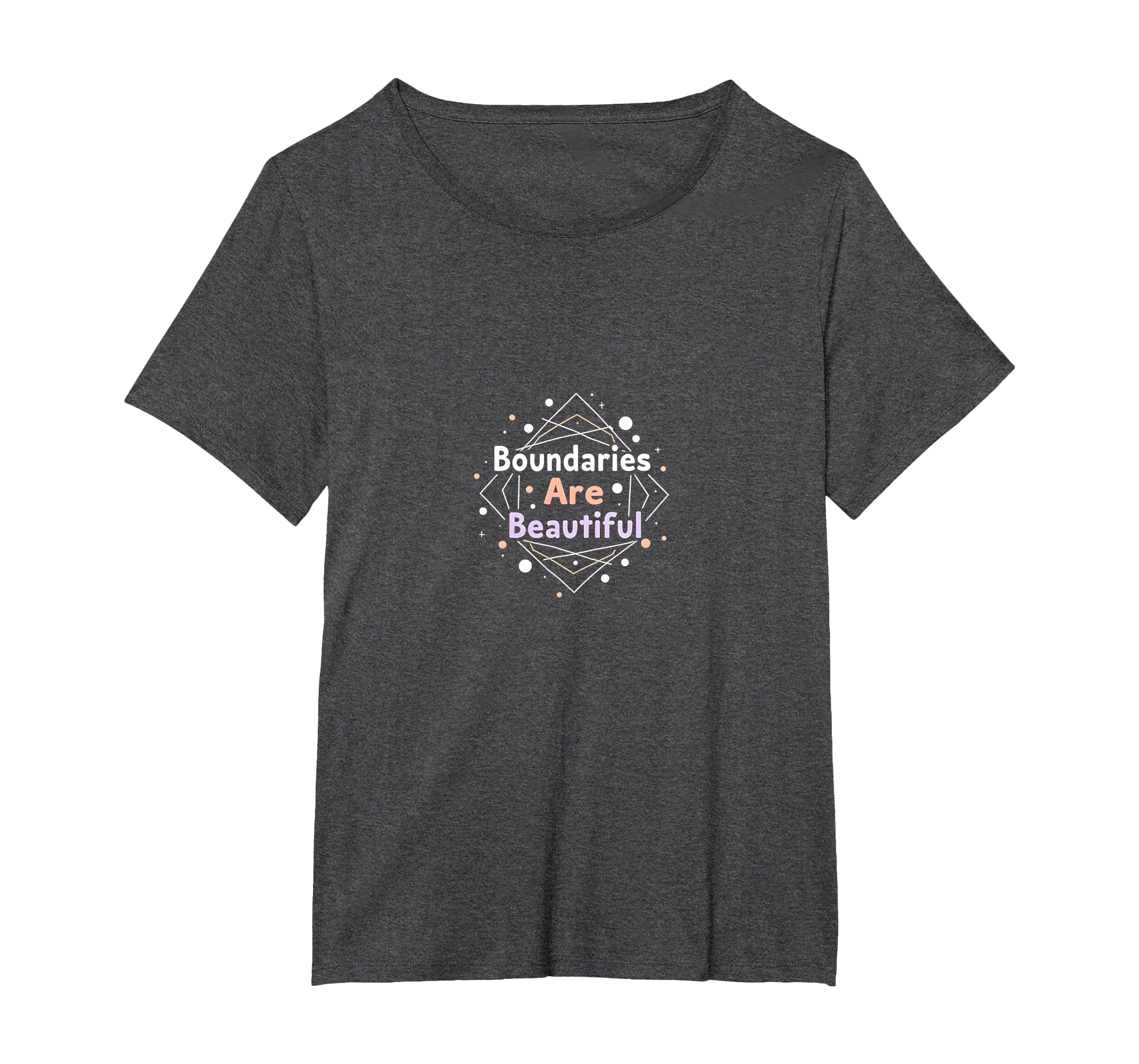Boundaries Are Beautiful Empowering T-Shirt - Aesthetic Graphic for Adults - T-Shirt, Sweatshirt, Hoodie