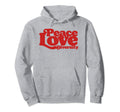 Peace Love Diversity Typography 60S Hoodie - Trendy Graphic for Adults - T-Shirt, Sweatshirt, Hoodie