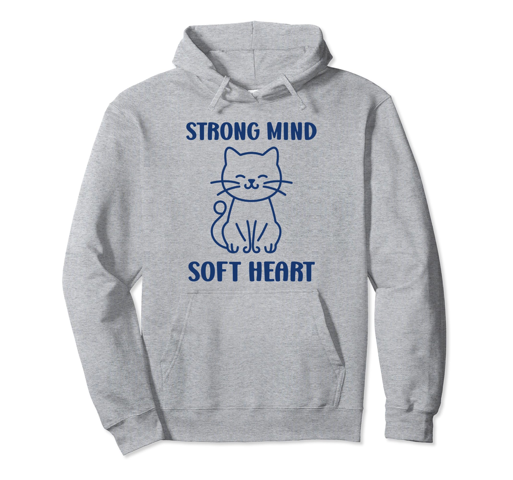 Animal Strong Mind Soft Heart Mental Health Hoodie - Unique Graphic Unisex - T-Shirt, Sweatshirt, Hoodie