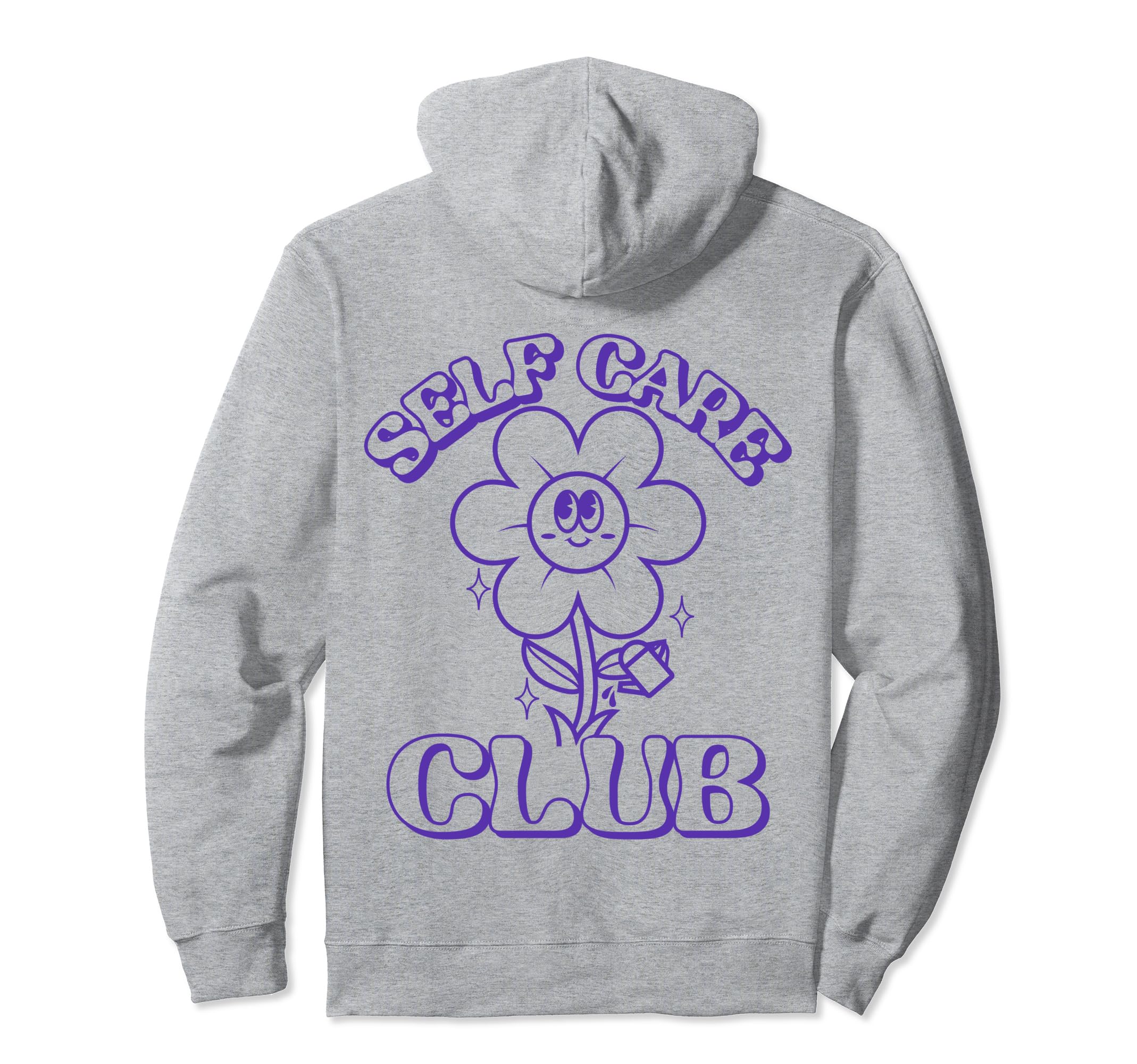 Self Care Club 90S Flower Self Love Hoodie - Aesthetic Graphic Unisex - T-Shirt, Sweatshirt, Hoodie